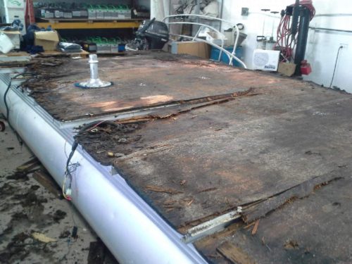 Restauration d’un plancher de ponton